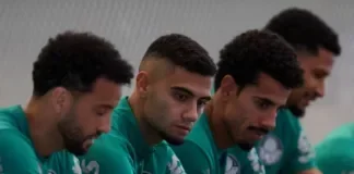 O jogador Andreas Pereira, da SE Palmeiras, durante treinamento, na Academia de Futebol. (Foto Cesar GrecoPalmeirasby Canon)