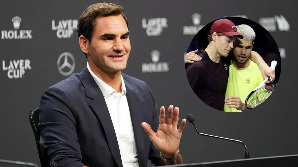 Federer habla sobre Sinner y Alcaraz